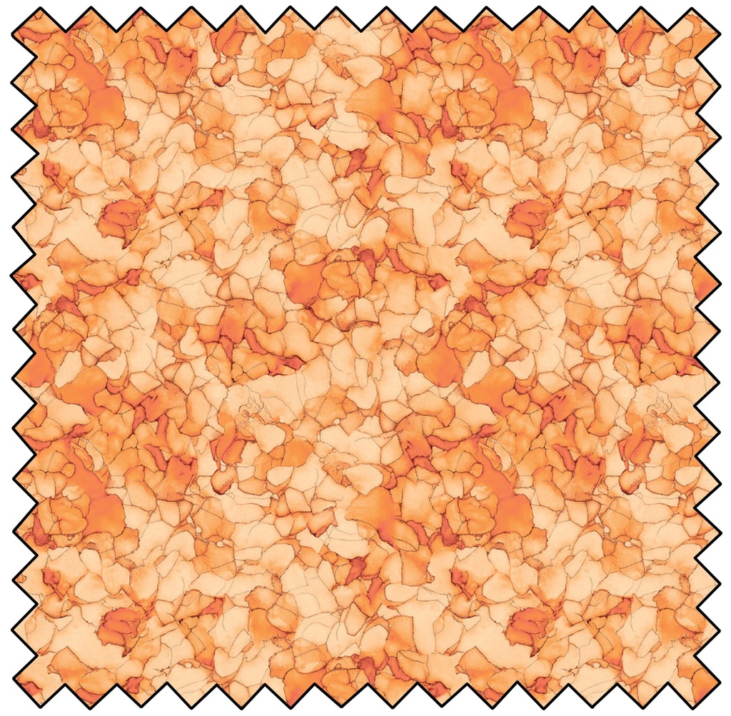 FLIGHT OF BEAUTY - Petal Mosaic - ORANGE