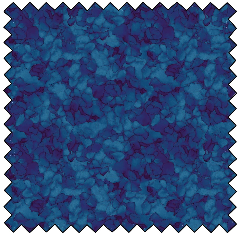 FLIGHT OF BEAUTY - Petal Mosaic - NAVY
