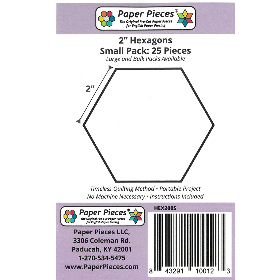 2" Hexagons Small Pack - 25 PIECES (copy)