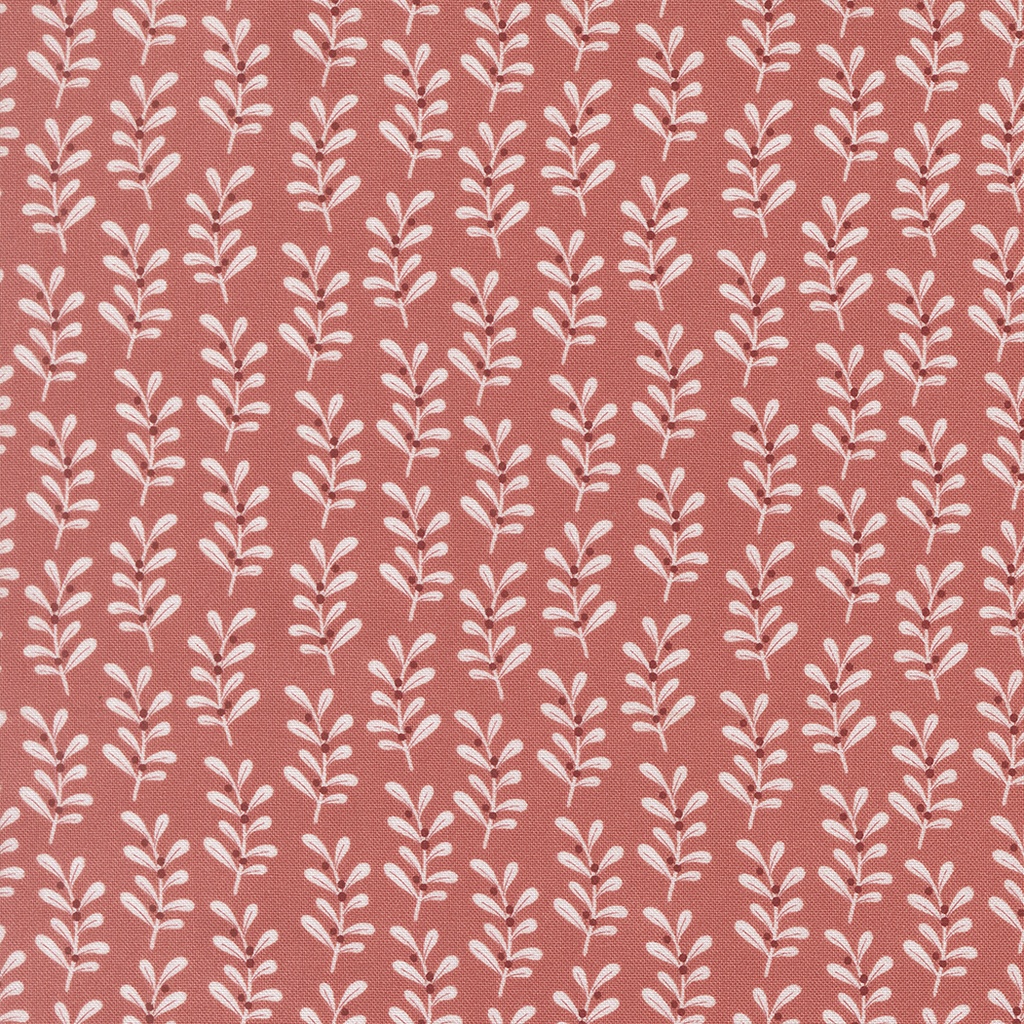 GINGERBREAD LANE - Holly Stripes - ROSY