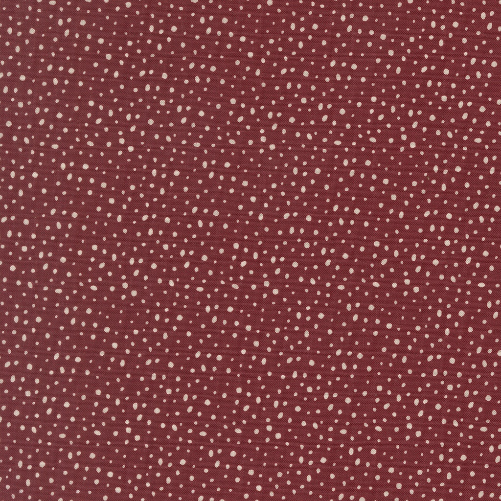 GINGERBREAD LANE - Flurry Dots - CRANBERRY