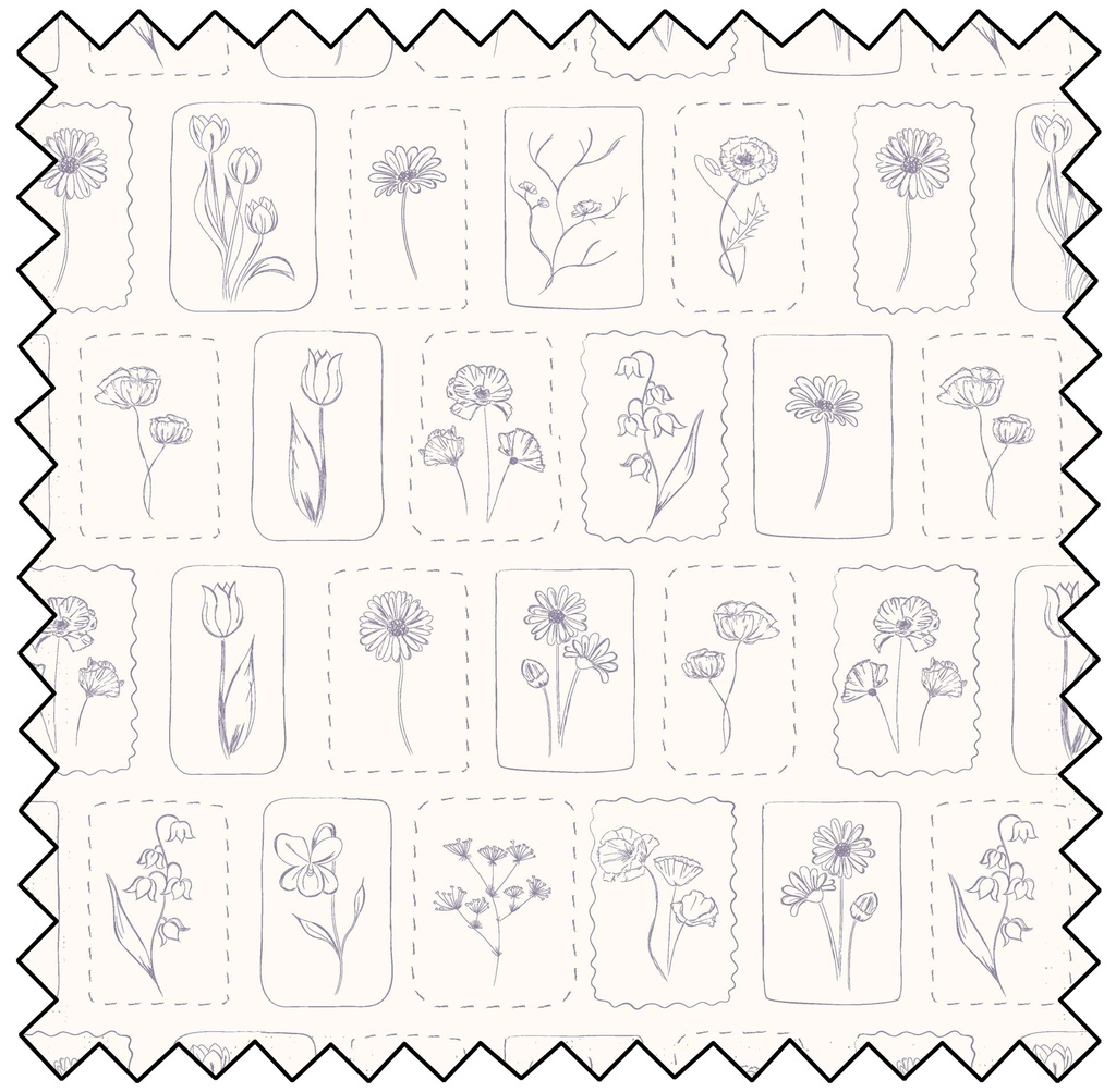 Wild Flowers - Vintage Florals - CREAM