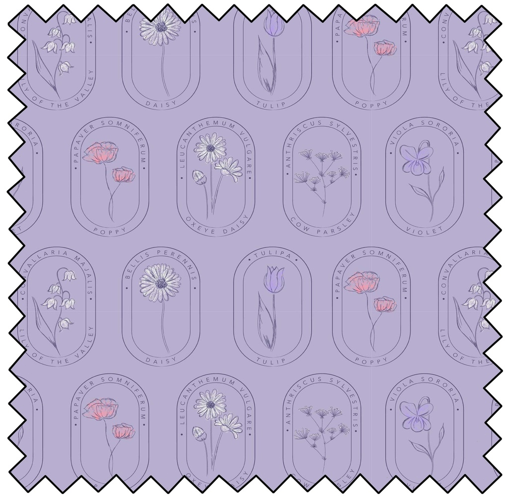 Wild Flowers - Sketchbook Florals - PURPLE