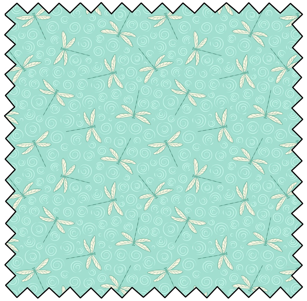 Shimmering Waters - Dragonfly Drift - LIGHT BLUE