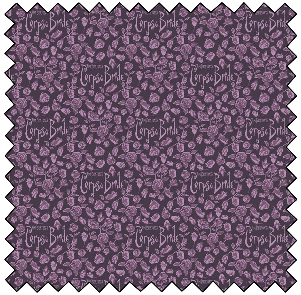 Corpse Bride - Roses & Title - PURPLE