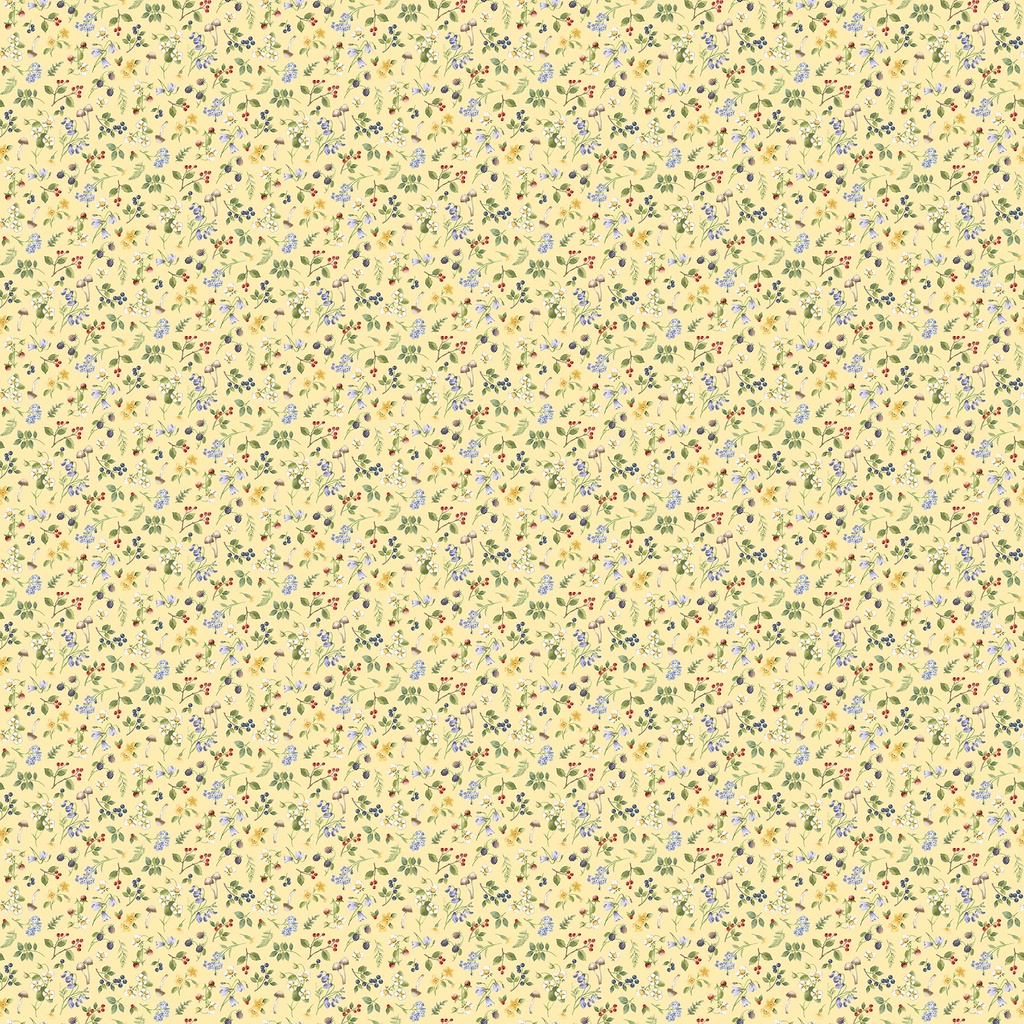 Country Mouse - Small Floral Toss - YELLOW