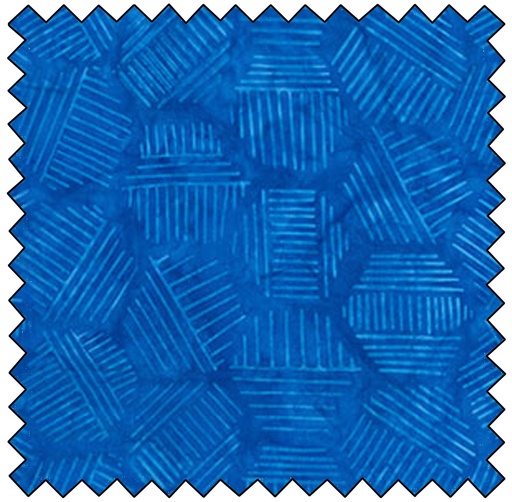 [B81700-42] Hexies Batik - BLUE BAYOU