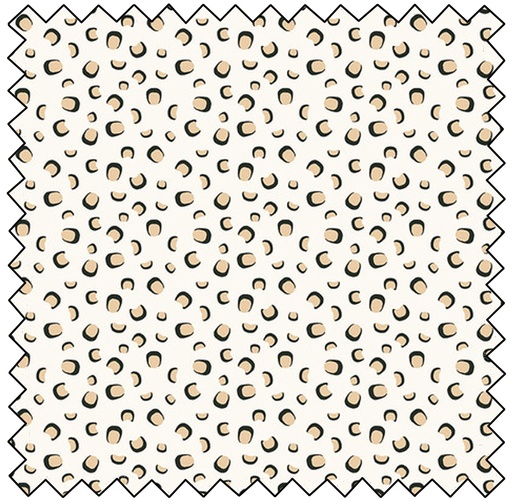 [HEG891-49] Into The Jungle - Leopard Skin - CREAM- sale