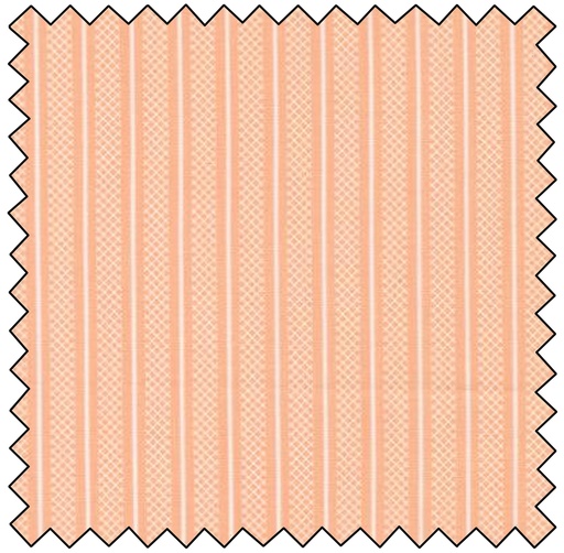 [M531735-17] Flower Girl - Hatched Stripes - PEACHY