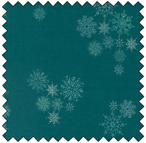 [M545596-15] Cozy Wonderland - Snowflake Fall - TEAL