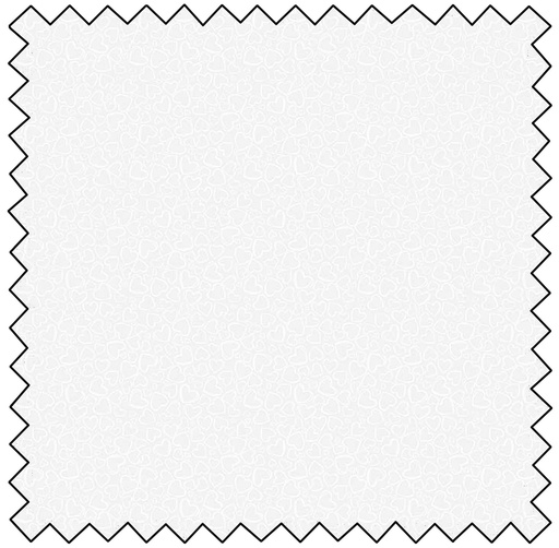 [PL10220-10] Basically Black & White - Doodle Hearts - WHITE