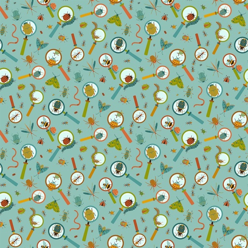 [N27297-64] BackYard Bug Collector - Magnifying Glass - TURQ - sale