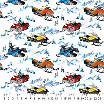 [N27243-10] Winter Sports - Snowmobile - WHITE MULTI - sale