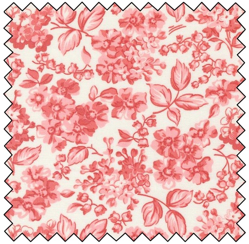 [M55312-21] Rosemary Cottage - Bloom Florals - STRAWBERRY