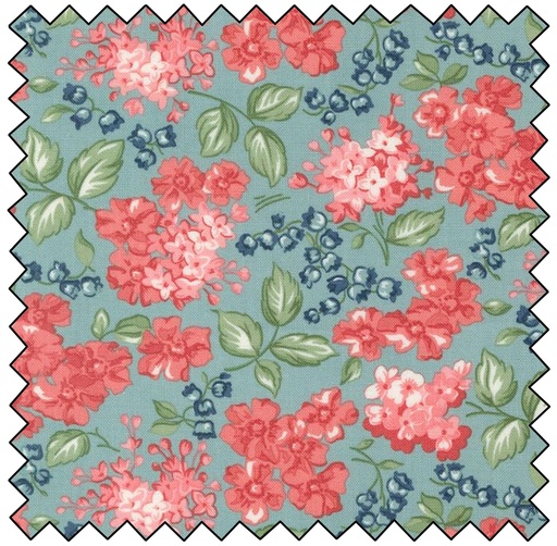 [M55312-16] Rosemary Cottage - Bloom Florals - SKY