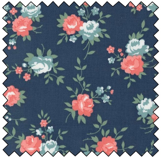 [M55310-14] Rosemary Cottage - Gather Floral - NAVY