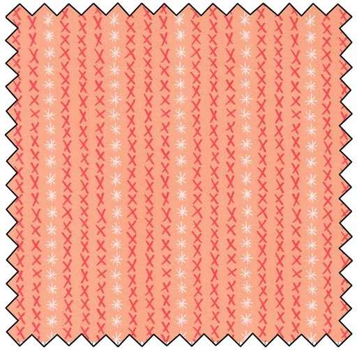 [M548755-14] Dandi Duo - Stripe - PEACH FINAL SALE
