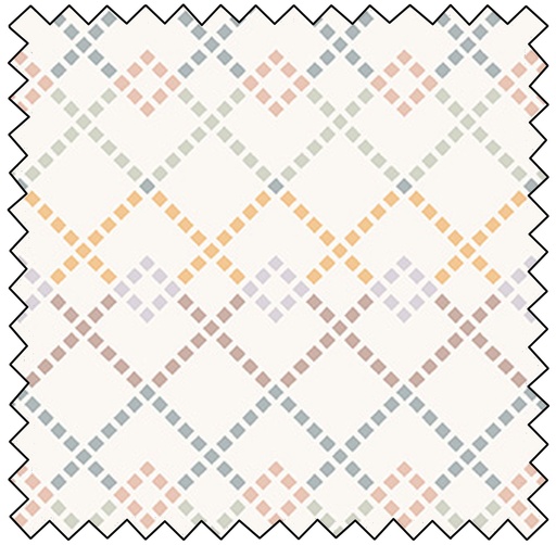 [F90951-11] Cotton-Tale - Diamonds - CREAM