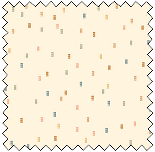 [F90953-50] Cotton-Tale - Lemon - Confetti