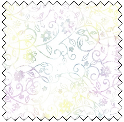 [B83264-1011] Gatsby - Floral Vine - SHERBET - final sale