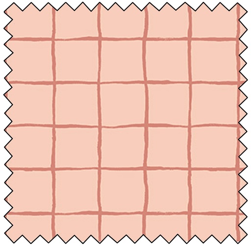 [F90936-53] Golden Hour - Check - CORAL - sale