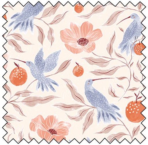 [F90931-11] Golden Hour - Birds - CREAM -sale