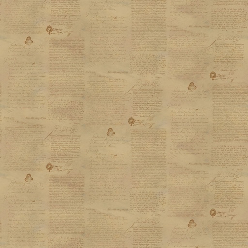 [CF55230607-01] COASTAL WATERWAYS - Script - Cream - SALE