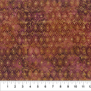 [B83351-27] Tile Fusion Batik - Diamond Dot - Cabernet