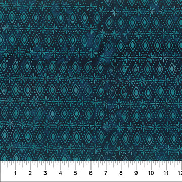 [B83351-48] Tile Fusion Batik - Diamond Dot - Royal Blue