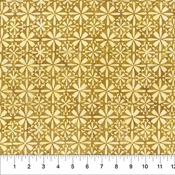 [B83352-53] Tile Fusion Batik - Tile Floral - Ochre