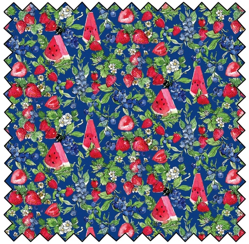 Sweet Summer - Berry Blossoms - NAVY