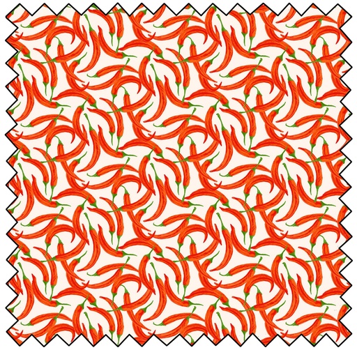 Eat Green - Chili Peppers - CREAM -final sale