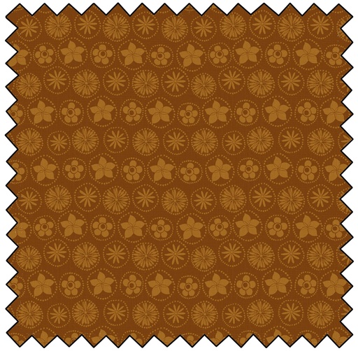 SONG BIRD - Floral Coins - LIGHT BROWN
