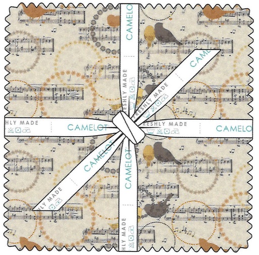 SONG BIRD Charm Square - 5" x 5"