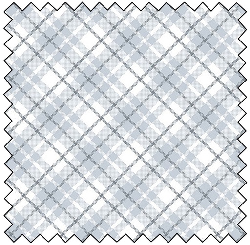 Farmyard Tails Plaid - GREY/WHITE
