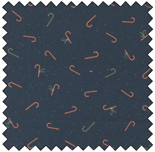 Purrfect Christmas - Candy Canes - MIDNIGHT - sale