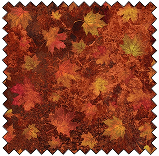 Stonehenge Oh Canada - Medium Leaves - RUST MULTI