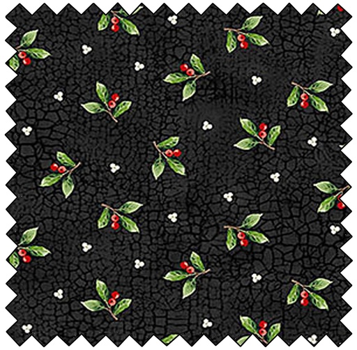 Winter Song - Leaf Toss - BLACK MULTI