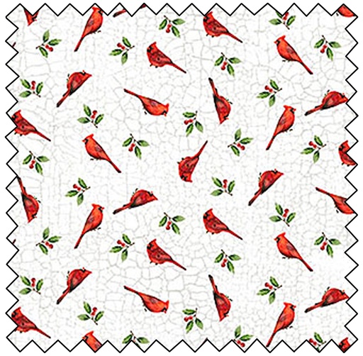 Winter Song - Mini Birds - WHITE