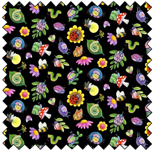 Insects All Around Insects - BLACK- sale