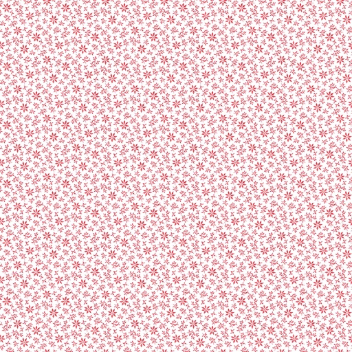 [N28169-24] Vintage Christmas - Poinsettia Mini - White/Red