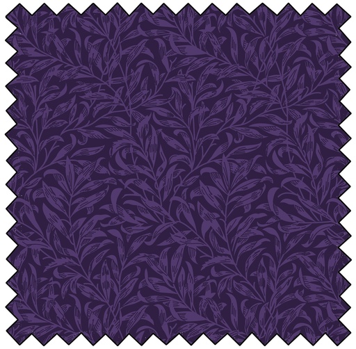 [MBF3645-12] William Morris Willow Bough - DARK PURPLE
