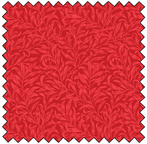 [MBF3645-18] William Morris Willow Bough - RED