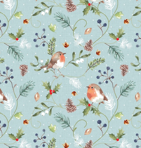 [MBF3651-01] FEATHERED FOILAGE - Berry Perch