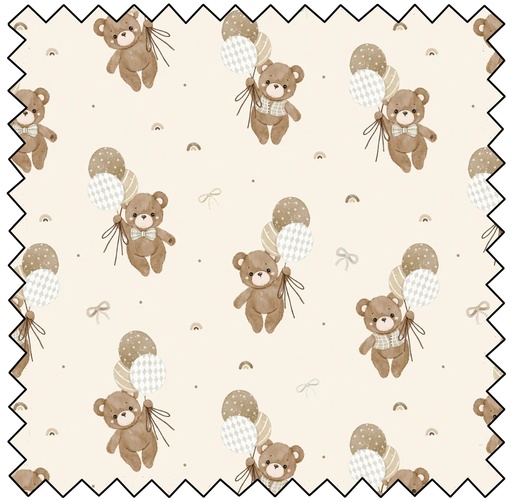 [CF21241001-02] TEDDY BEAR TALES - Teddy Bear Adventure - CREAM