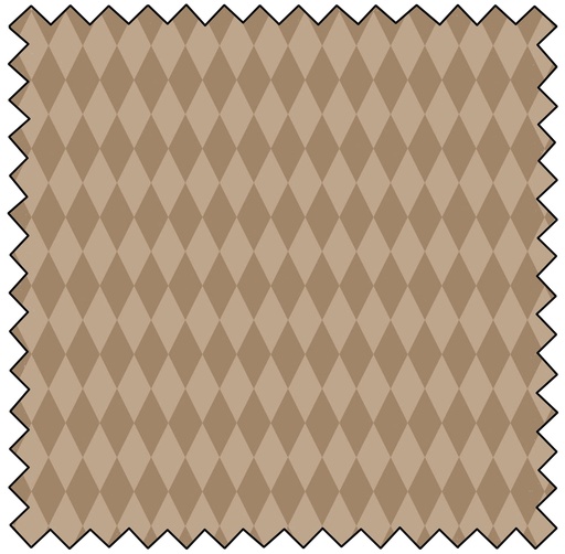 TEDDY BEAR TALES - Tonal Diamond - BROWN