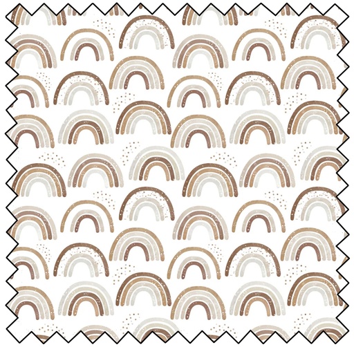 TEDDY BEAR TALES - Neutral Rainbows - WHITE