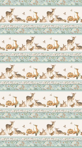 WOODLAND HEART - Border Stripe