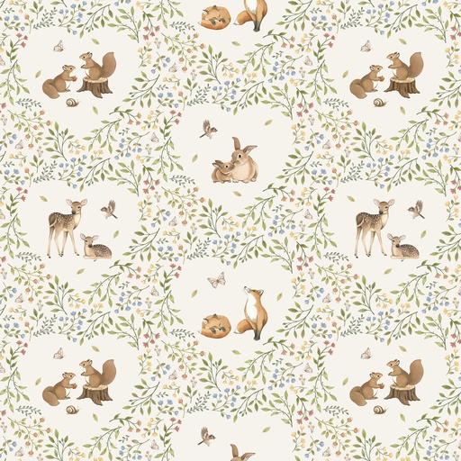 WOODLAND HEART - Woodland Heart - CREAM MULTI