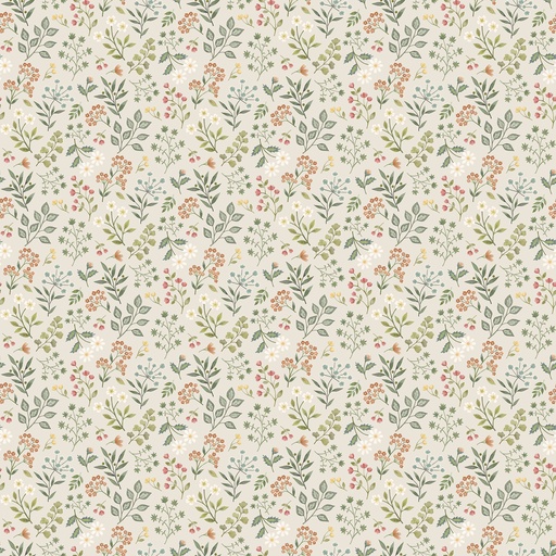 WOODLAND HEART - Floral - BEIGE MULTI